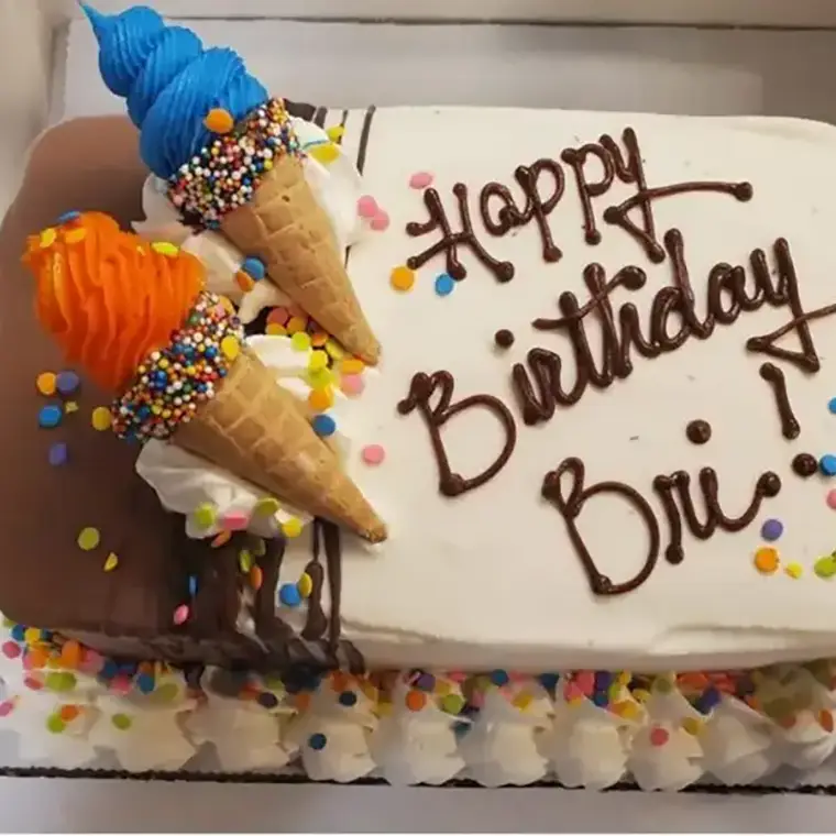 Twin Cone Delight at Dairy Hill Ice Cream