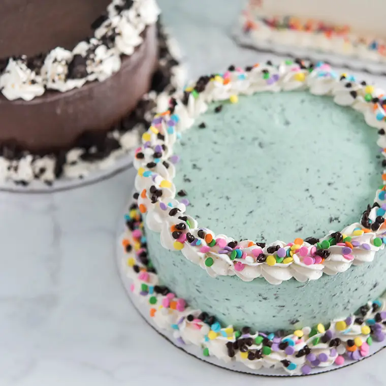 Ice cream cakes at Dairy Hill Ice Cream.